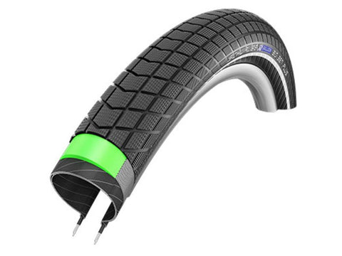 Buitenband Schwalbe Big Ben Plus DD GreenGuard 26 x 2.15 55-559 - zwart met reflectie