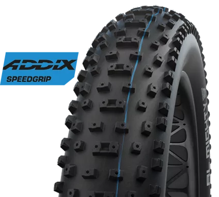 Vouwband Schwalbe Al Mighty Evo Super Ground 26 x 4.80 120-559mm (geschikt voor fatbikes) - zwart