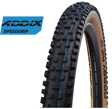 Pneu souple Schwalbe Nobby Nic Evo Super Ground 29 x 2.40 62-622 - flanc bronze