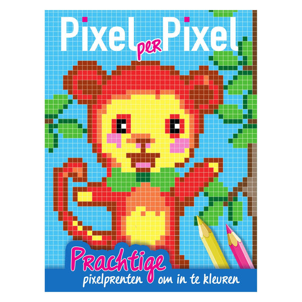 Pixel Kleurboek Aapje