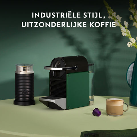 Krups Krups XN3063 Nespresso Pixie Koffiecupmachine Donkergroen Zwart