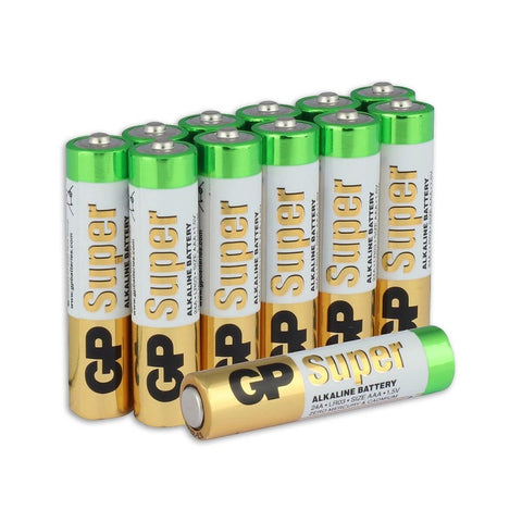 SUPER ALKALINE AAA-BATTERIJEN 12X