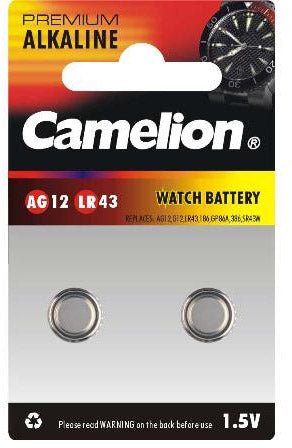 Batterij Camelion V12GA - LR43  (2-stuks)