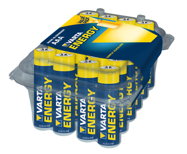 Varta AAA Energy alkaline batterijen doos van 24