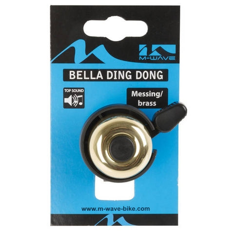 Sonnette de vélo M-Wave Bella Ding-Dong ø33mm - laiton doré