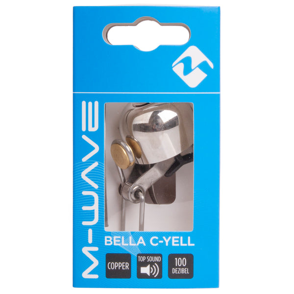 Fietsbel M-Wave Bella C-Yell  ø30mm - zilver