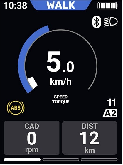 E-bike display fietscomputer Shimano STEPS SC-E610 zonder houder