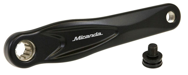 Miranda crank links 170mm mini isis bosch 3 mat zwart