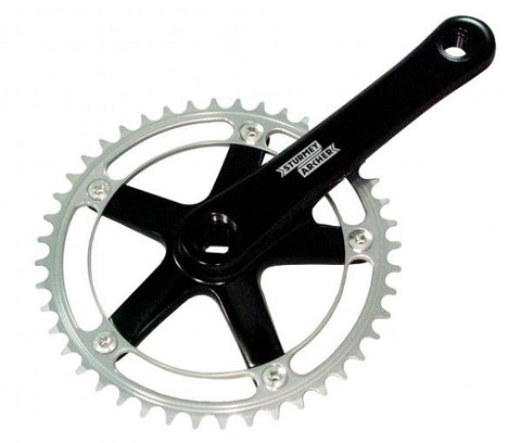 Crankstel 44T Sturmey Archer FCT64 met 170mm crankarm - zwart zilver