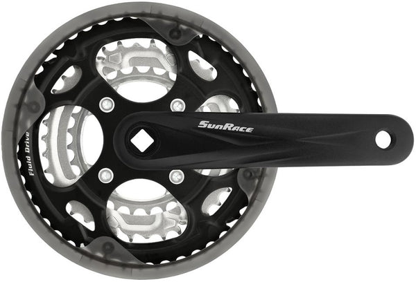 SunRace crankstel FCM300 -5mm 28-38-48 170mm m CG zw zi