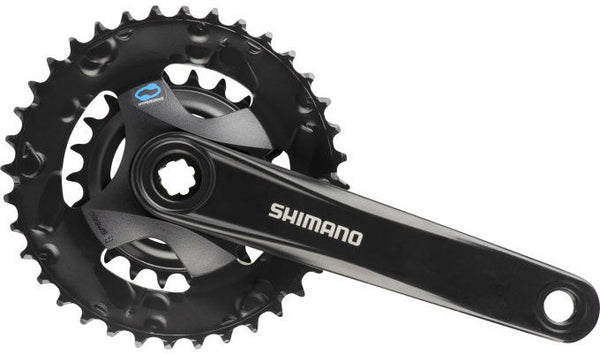 Crankstel 2x 7 8 speed Shimano FC-M315-2 met 175mm crankarm 36 x 22T - zwart