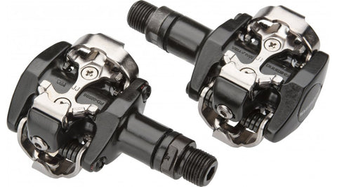 Pedaalset Shimano PD-M505 met plaatjes SM-SH51 - zwart