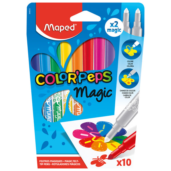 Maped Maped Color #039;Peps Viltstiften 8 Kleuren + 2 Stiften