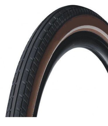 Deli tire buitenband 24x2.125 57-507 zwart bruin sa-238 reflectie