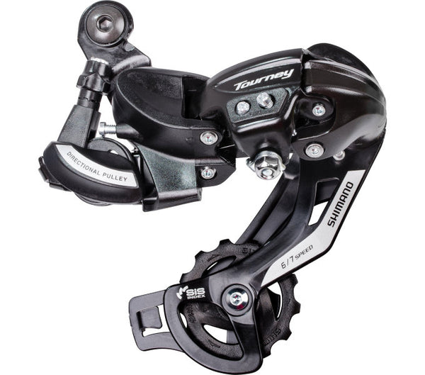 Achterderailleur 6 7-speed Shimano Tourney TY500 - directe montage (D-Type) - zwart