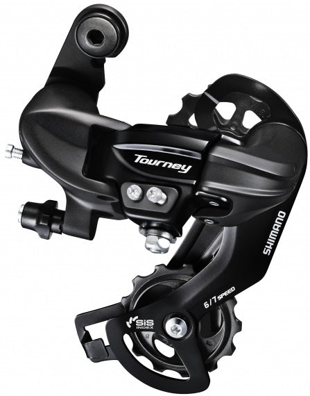 Achterderailleur 6 7-speed Shimano Tourney TY300 - directe montage (D-Type)