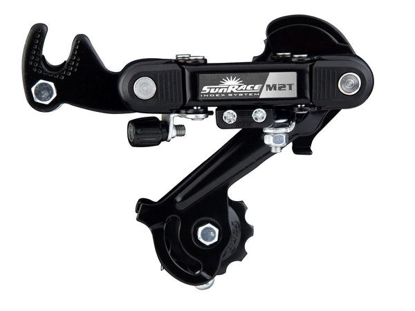 Achterderailleur Sunrace 7-Speed | Haak | Zwart