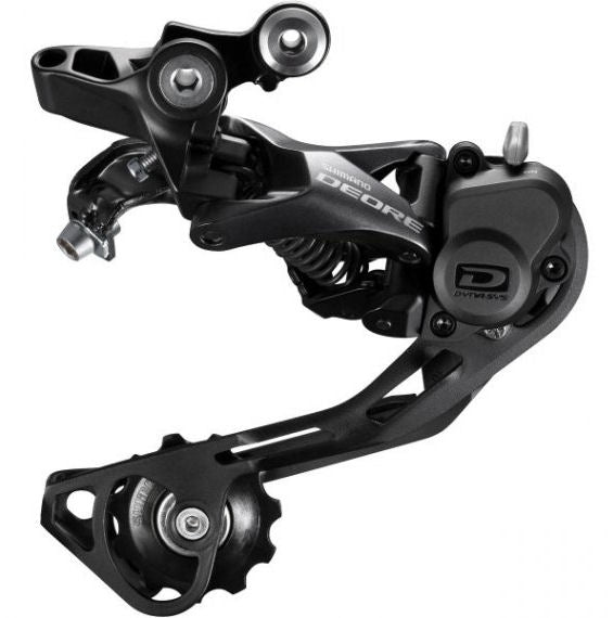 Shimano achterderailleur Deore 10v Shadow+ lange kooi zwart