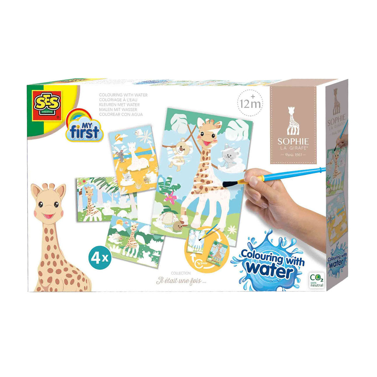 SES My First Sophie La Girafe - Kleuren Met Water