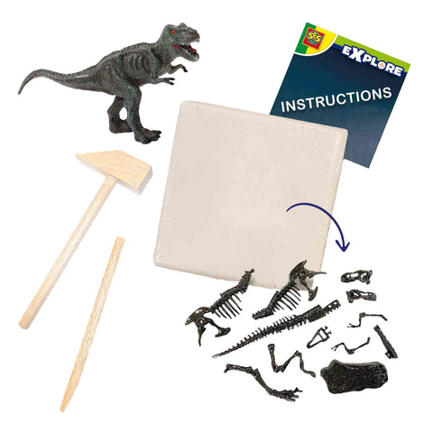 SES Explore Dino en Skelet Opgraven 2in1 - T-Rex