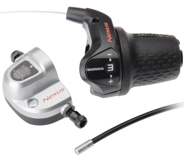 Draaiversteller 3 speed Shimano Nexus SL-3S42E met kabels en clickbox - zwart