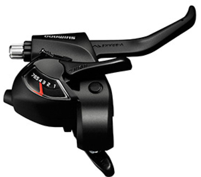 Versteller (links) met remhendel 3 speed Shimano Tourney ST-EF41 - zwart