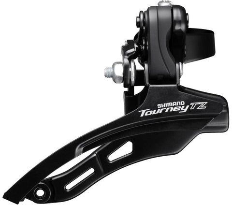 Dérailleur avant 6 7 vitesses Shimano Tourney TZ FD-TZ500 down swing top pull - collier haut ø28,6 mm - 42T