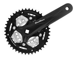 Pédalier Sunrace FCM600 42-32-22T 170mm - axe carré (noir)