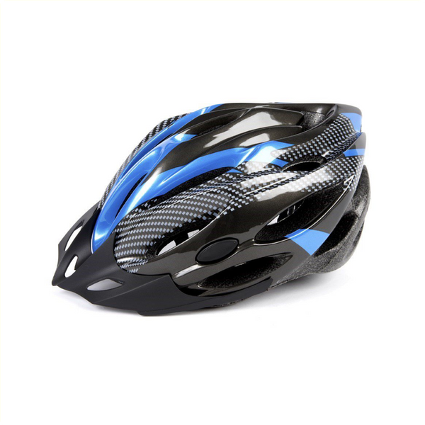 Mirage helm uni 58-62cm, met vizier, zwart blauw