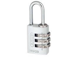 Cadenas numéro Abus 145 20 argent (paquet suspendu)