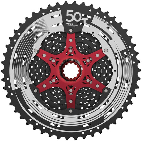 Sunrace cassette 12V 11-50T SRAM zwart