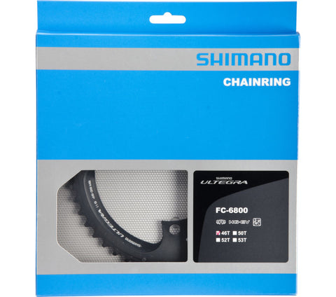 Kettingblad 46T Shimano Ultegra FC-6800 (MB) 2x11 speed - donkergrijs