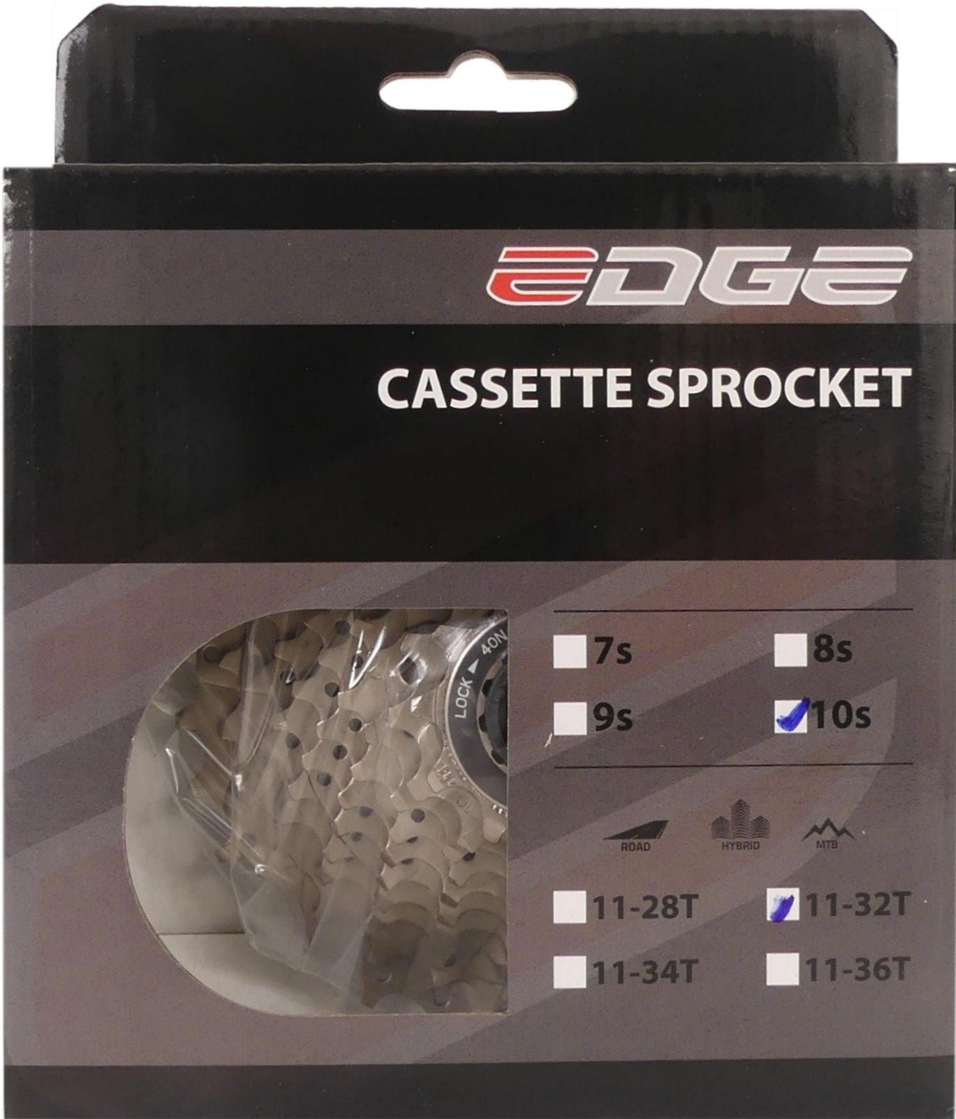 Cassette 10 speed Edge CS-M6010  11-32T - zilver