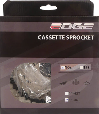 Cassette 10 speed Edge CS-M6010 11-46T -zilver zwart