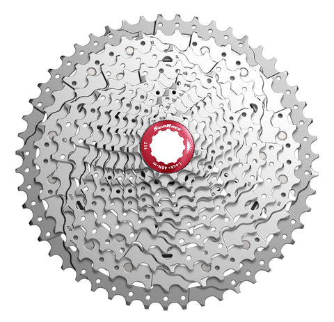 SunRace cassette 11v 11-42T metallic silver