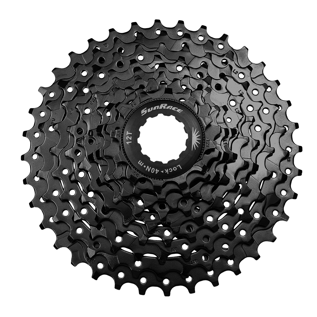 Cassette 9 speed Sunrace CSM98 11-36T - zwart