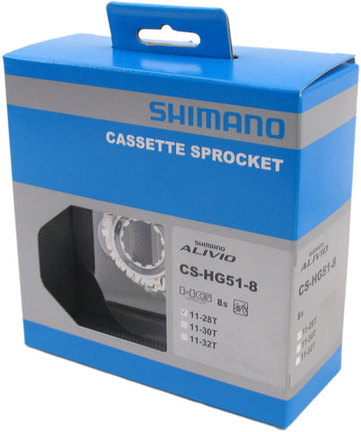 Cassette 8 speed Shimano Alivio HG51 11-28T