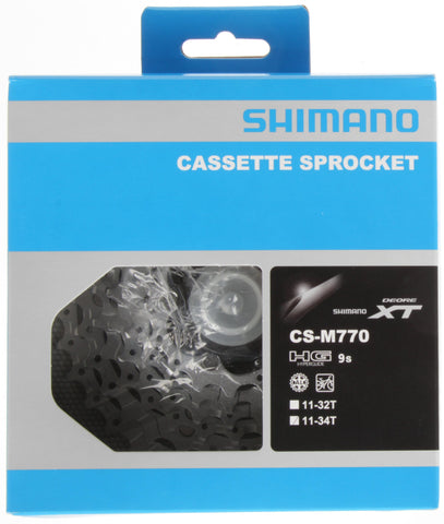 Cassette 9 speed Shimano Deore XT CS-M770  11-34T