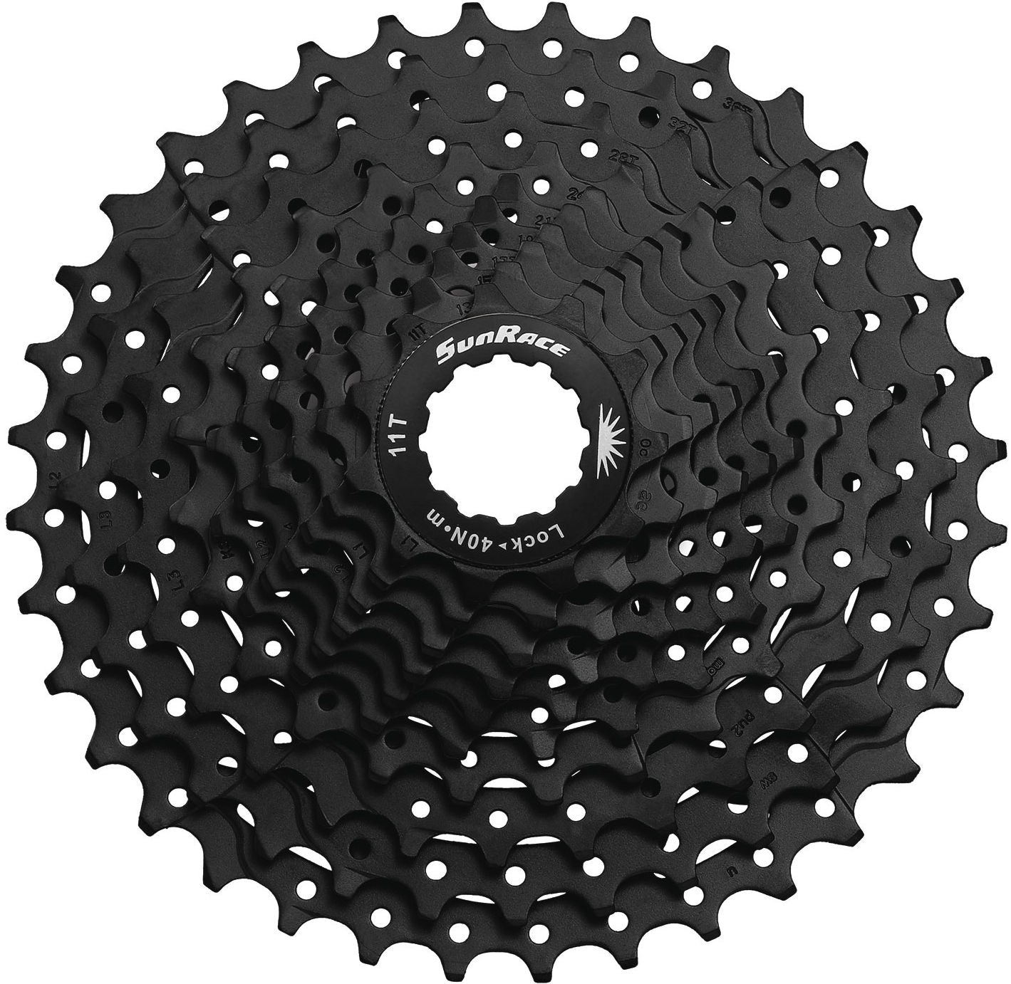 Cassette Sunrace CSMS1 10 speed - 11-36 tands - zwart