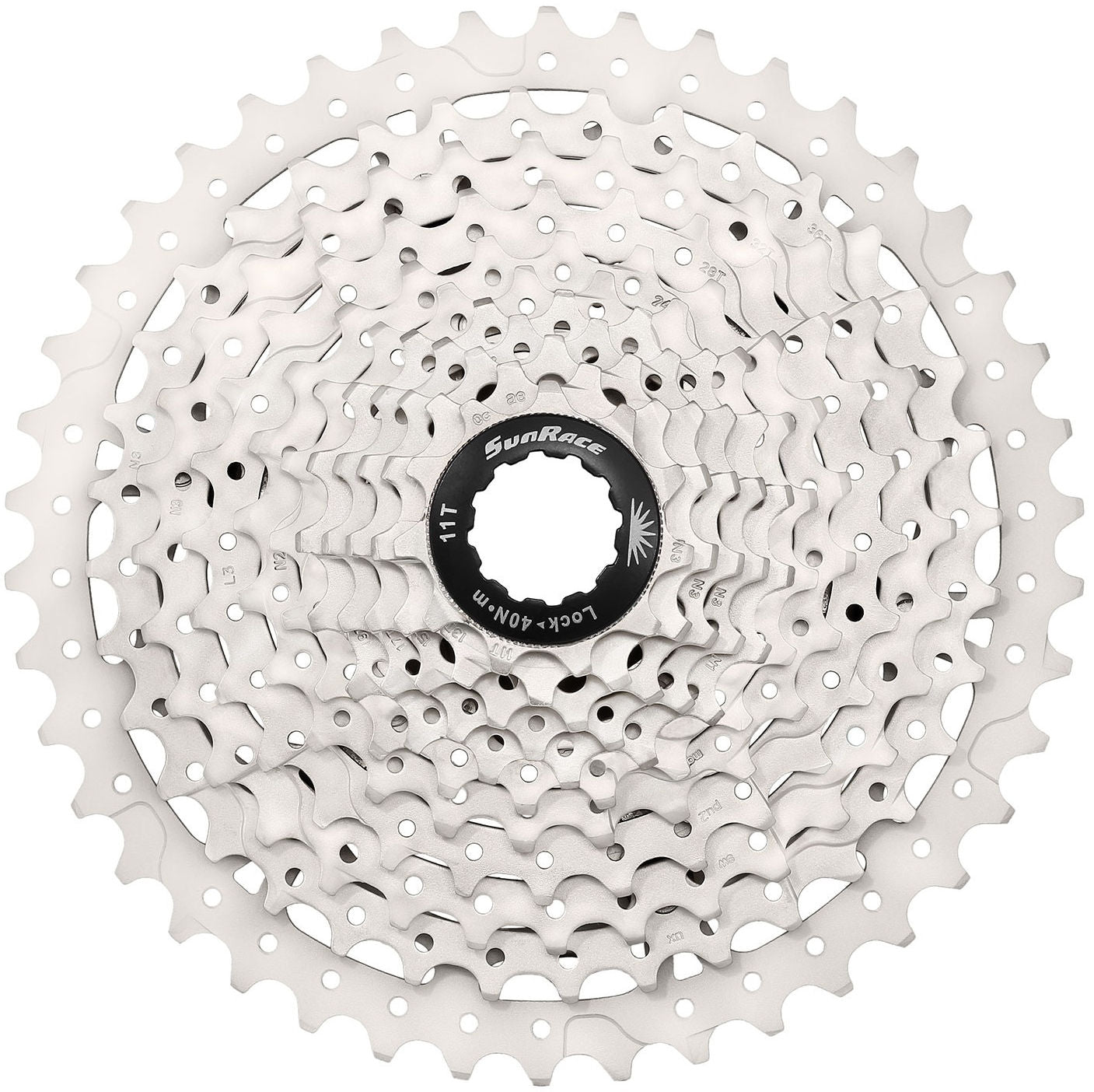 Sunrace 10 speed cassette 11-40 t csms3 zilver