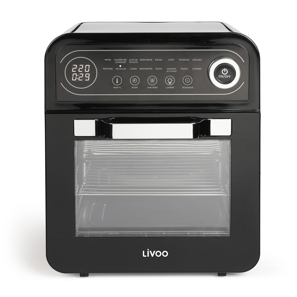 Livoo Livoo Airfryer oven 1600 W 12 L zwart