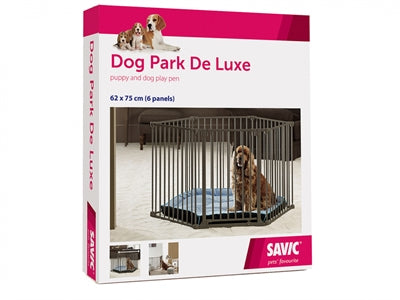 Savic puppyren dog park deluxe zwart