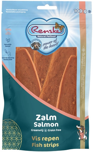 Renske gezonde beloning vlees strip zalm