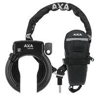 Ringslot Axa Defender Zwart + Zadeltas + Ketting Rlc100