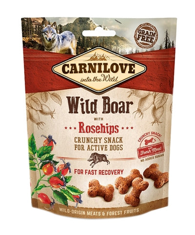 Carnilove crunchy snack everzwijn rozenbottel