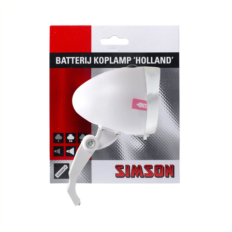 Koplamp Simson holland classic wit