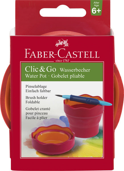 Faber Castell Faber Castell FC-181517 Watercup Clic Go Roze Oranje