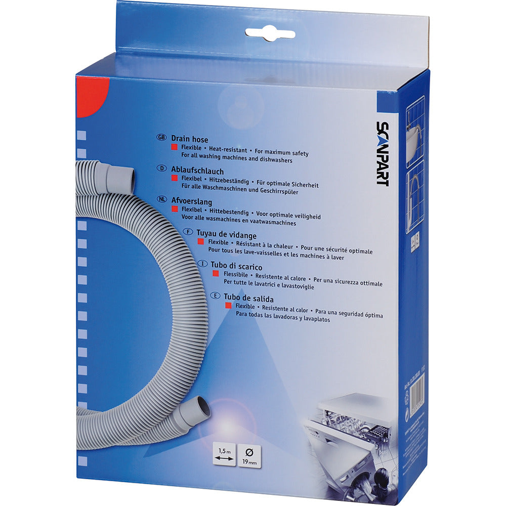 Scanpart Scanpart 1120120000 F132 Afvoerslang 1.5m 19mm