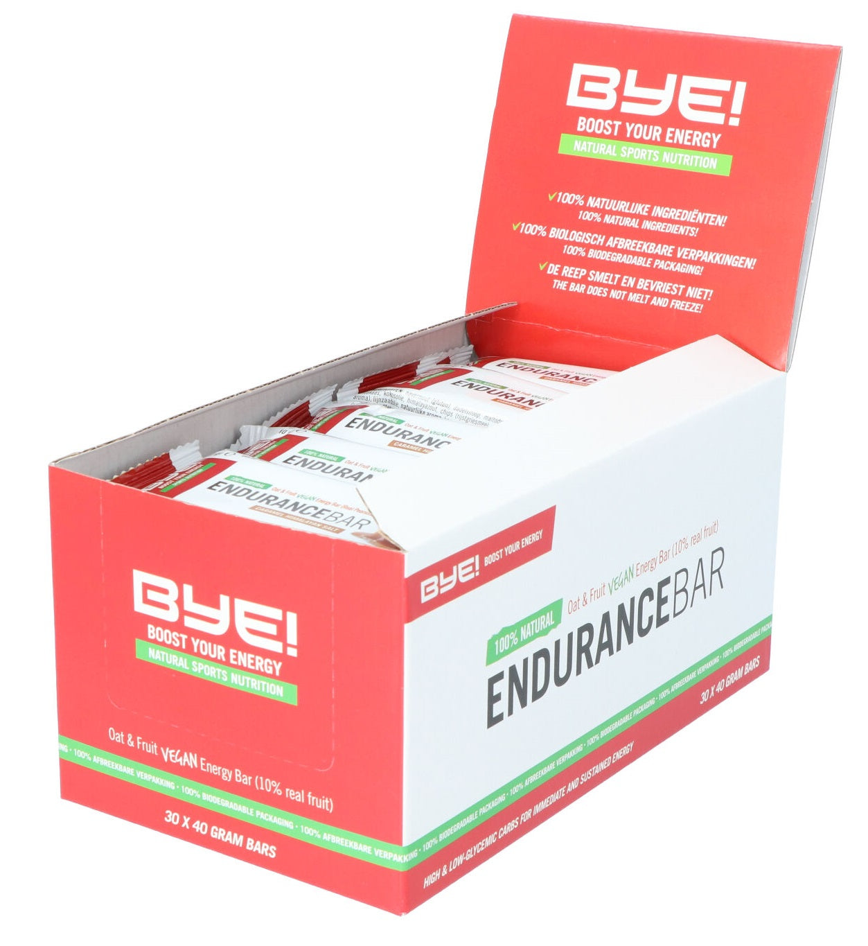 BYE! Endurance bar caramel himalaya salt - 40 gram (doos à 30 stuks)