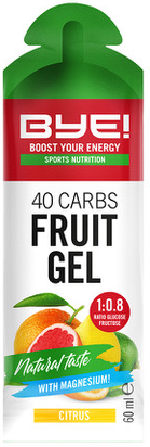 BYE! 40 Carbs Fruit Gel Citrus (doos á 12 stuks)